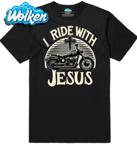 Obrázek produktu Pánské tričko Jezdím s Ježíšem I Ride With Jesus