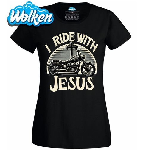 Obrázek produktu Dámské tričko Jezdím s Ježíšem I Ride With Jesus