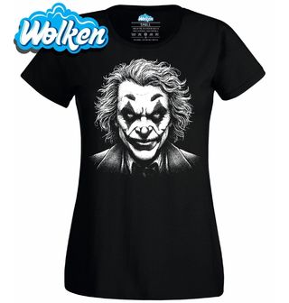 Dámské tričko Joker Úsměv šílenství.jpg