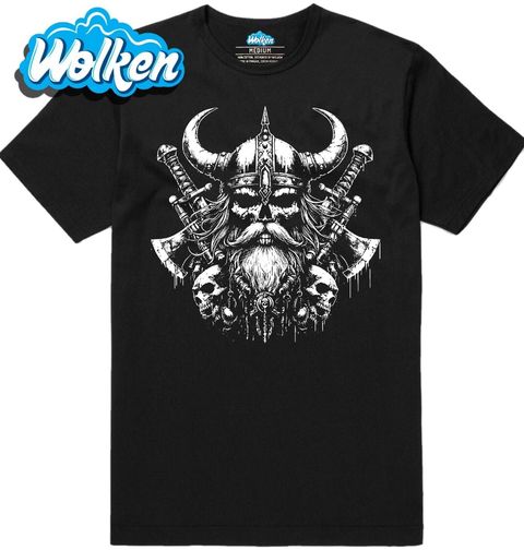 Obrázek produktu Pánské tričko Lebka Vikingského Válečníka