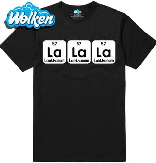 Pánské tričko Chemické prvky La La La.jpg