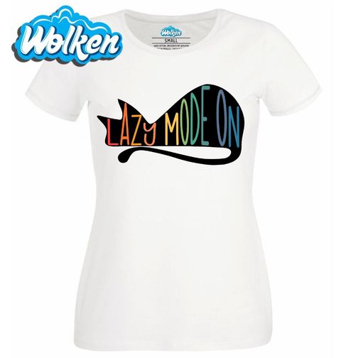 Obrázek produktu Dámské tričko Líná kočka Lazy Mode On