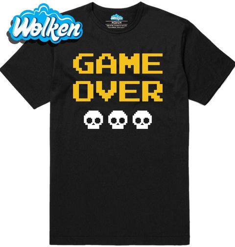 Obrázek produktu Pánské tričko 0 životů Konec Hry Game Over