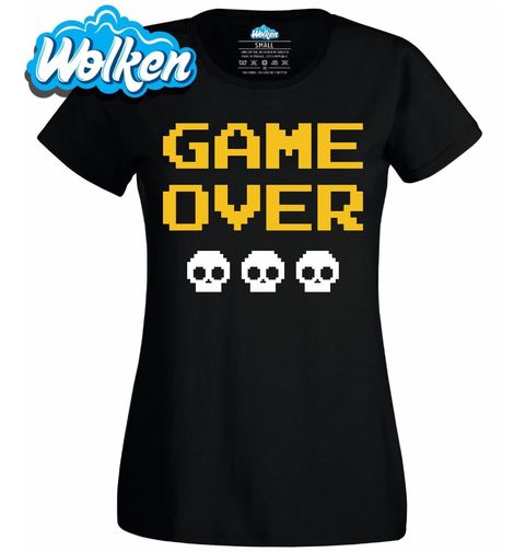 Obrázek produktu Dámské tričko 0 životů Konec Hry Game Over