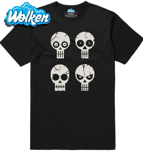 Obrázek produktu Pánské tričko Popraskané Lebky Cracked Skulls