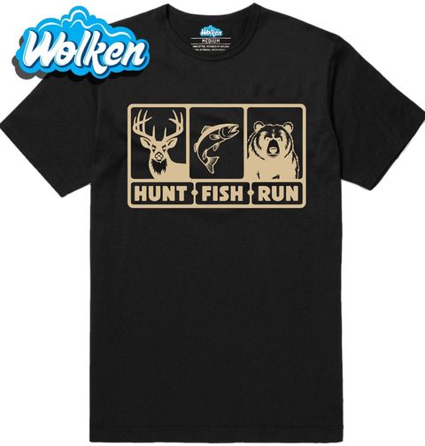 Obrázek produktu Pánské tričko Lov, rybaření... a útěk! Hunt Fish Run