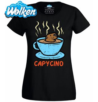 Dámské tričko Kapybara v Kávě Capycino.jpg