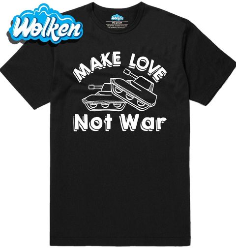 Obrázek produktu Pánské tričko Make Love Not War Láska s tanky