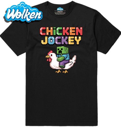 Obrázek produktu Pánské tričko Zombie žokej na slepici Chicken Jockey