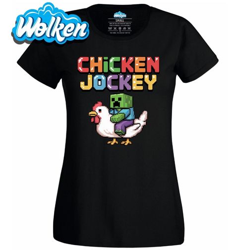Obrázek produktu Dámské tričko Zombie žokej na slepici Chicken Jockey