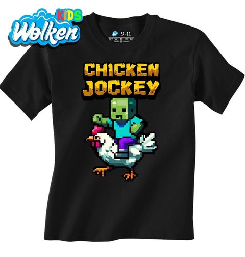 Obrázek produktu Dětské tričko Kuřecí jezdec z Minecraftu Chicken Jockey