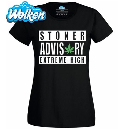 Obrázek produktu Dámské tričko Upozornění: Extrémně zhulený Stoner Advisory