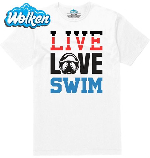 Obrázek produktu Pánské tričko Žij, miluj, plav Live Love Swim