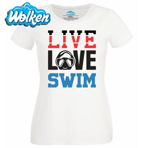 Obrázek produktu Dámské tričko Žij, miluj, plav Live Love Swim