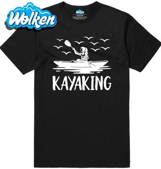 Pánské tričko Žena v Kajaku Kayaking.jpg