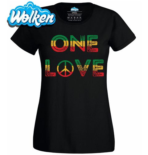 Obrázek produktu Dámské tričko One Love Rasta Reggae Hippie Peace
