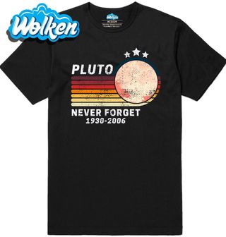 Pánské tričko Pluto Never Forget 1930–2006.jpg