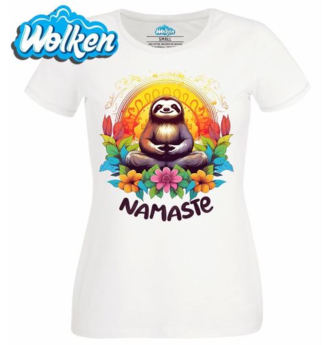 Obrázek produktu Dámské tričko Meditující Lenochod Namaste