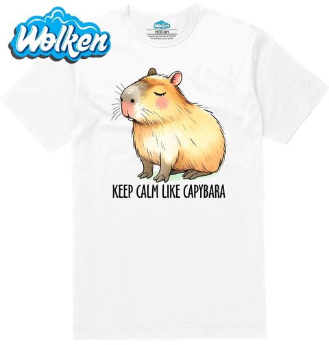 Obrázek produktu Pánské tričko Buď klidný jako kapybara