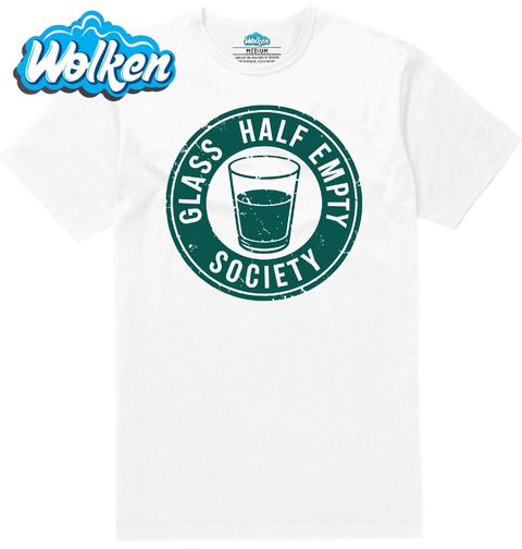 Obrázek produktu Pánské tričko Poloprádzná Sklenice Glass Half Empty Society