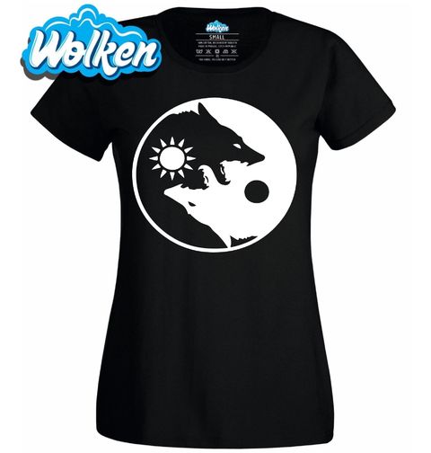 Obrázek produktu Dámské tričko Jin a Jang Vlci Dne a Noci Yin Yang Wolf