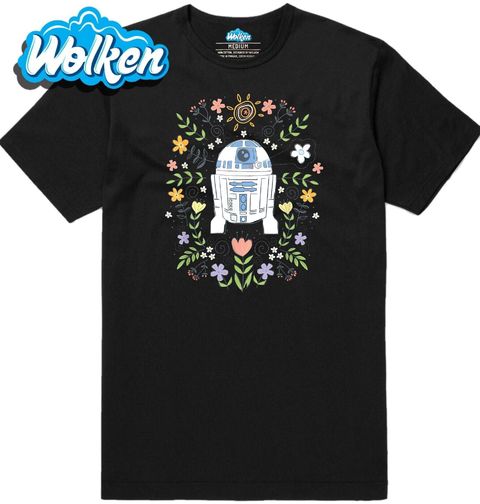Obrázek produktu Pánské tričko R2D2 mezi květinami Star Wars