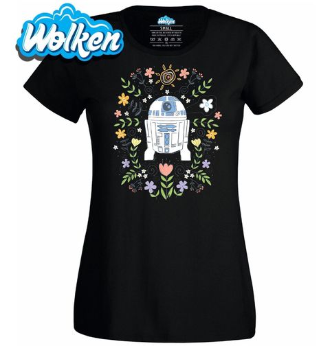 Obrázek produktu Dámské tričko R2D2 mezi květinami Star Wars