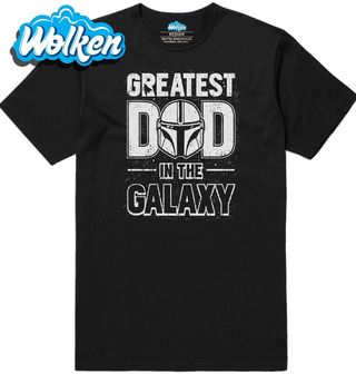Pánské tričko Nejlepší táta v galaxii Mandalorian.jpg