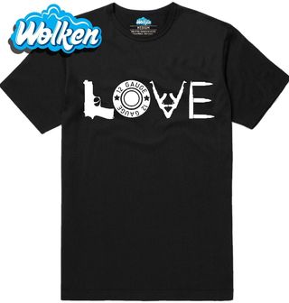 Pánské tričko Ozbrojená láska LOVE.jpg