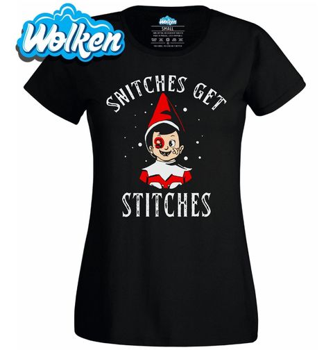 Obrázek produktu Dámské tričko Elfí Práskač Snitches Get Stitches
