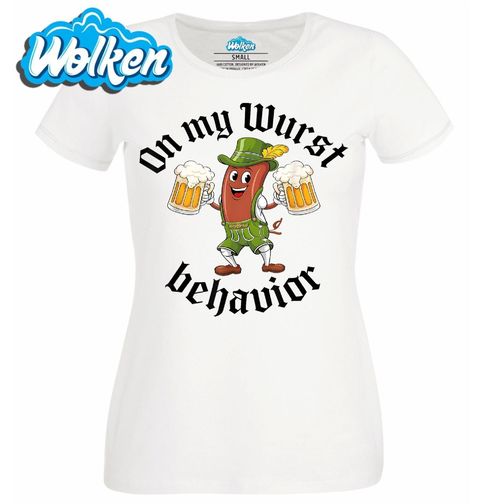 Obrázek produktu Dámské tričko Klobása s pivem Oktoberfest