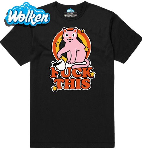 Obrázek produktu Pánské tričko Otrávená Kočka Fuck This!