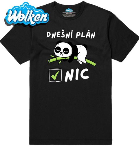 Obrázek produktu Pánské tričko Líná Panda Dnešní plán: Nic