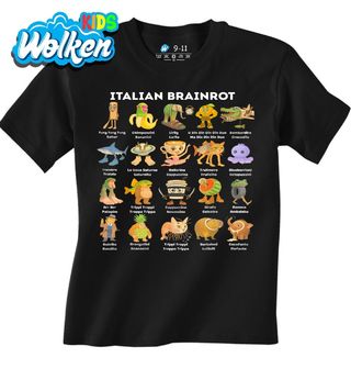Dětské tričko Italská Sbírka Brainrot Zvířat.jpg
