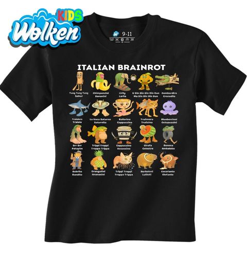 Obrázek produktu Dětské tričko Italská Sbírka Brainrot Zvířat