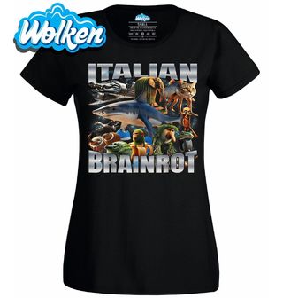 Dámské tričko Italský Brainrot Elita šílenství.jpg