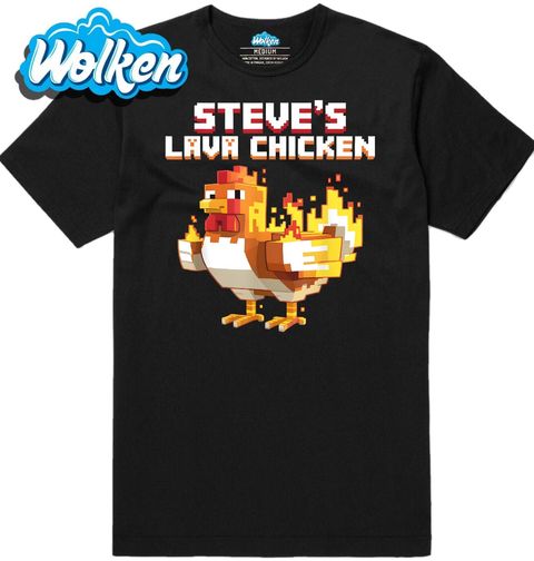 Obrázek produktu Pánské tričko Steveovo Lávové Kuře Minecraft