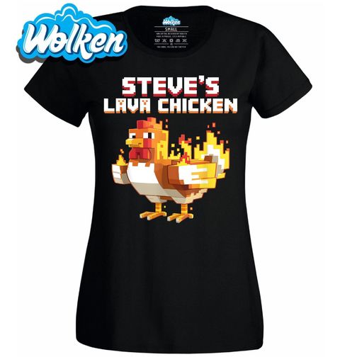 Obrázek produktu Dámské tričko Steveovo Lávové Kuře Minecraft