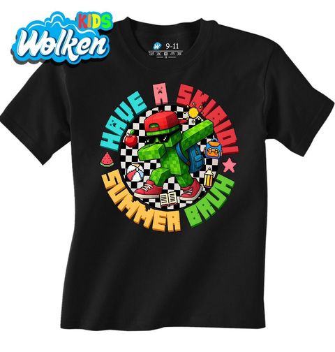 Obrázek produktu Dětské tričko Have a Skibidi Summer Bruh Minecraft