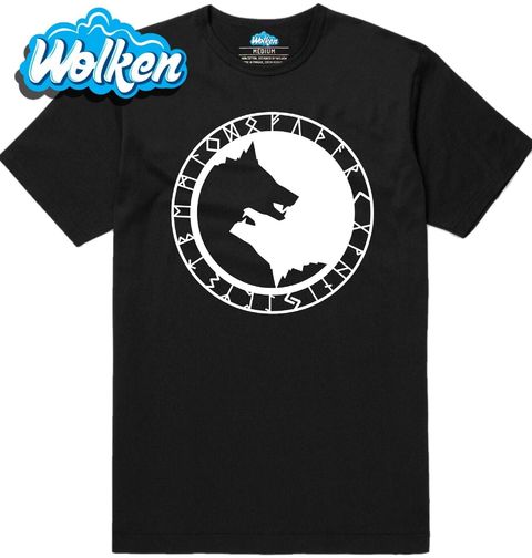 Obrázek produktu Pánské tričko Jin a Jang Vikingský Vlk Fenrir Yin Yang Norse Wolf