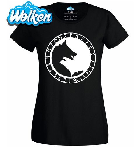 Obrázek produktu Dámské tričko Jin a Jang Vikingský Vlk Fenrir Yin Yang Norse Wolf
