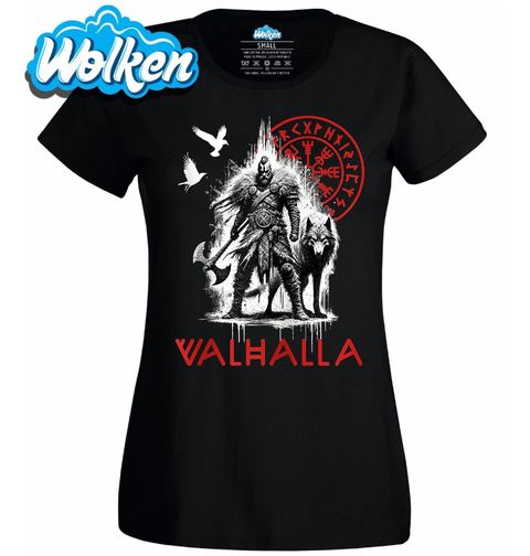 Obrázek produktu Dámské tričko Viking a Vlk Ochránci Valhally
