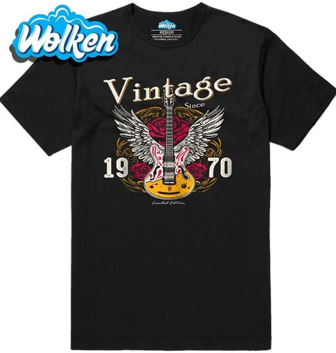 Obrázek produktu Pánské tričko Vintage Kytara 1970