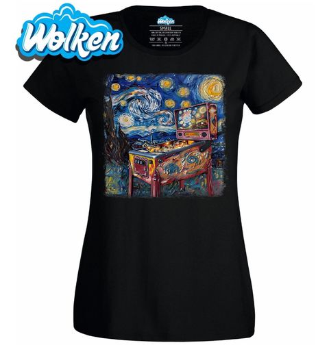 Obrázek produktu Dámské tričko Pinball Automat ve Hvězdné noci