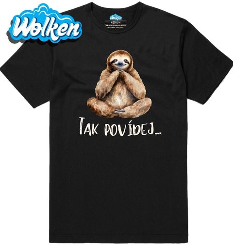 Obrázek produktu Pánské tričko Lenochod Terapeut Tak povídej...