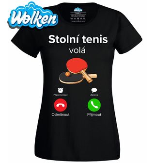 Dámské tričko Stolní tenis volá Phone Call.jpg