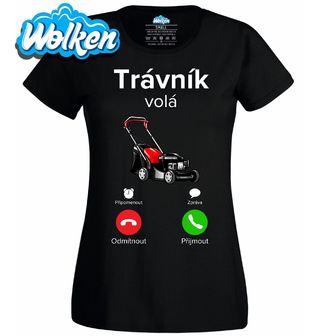 Dámské tričko Trávník volá Phone Call.jpg