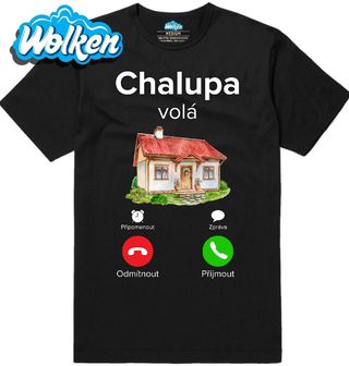 Pánské tričko Chalupa volá Phone Call.jpg