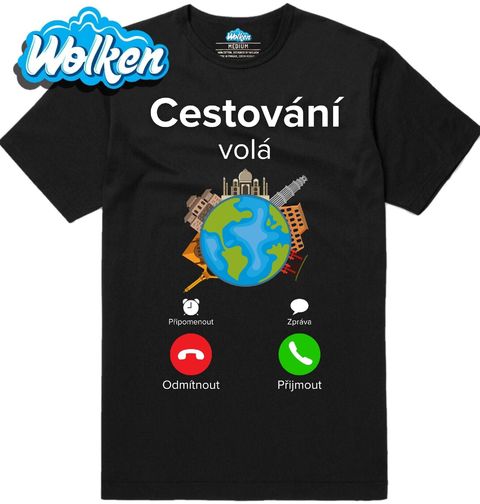 Obrázek produktu Pánské tričko Cestování volá Phone Call