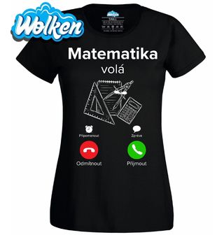 Dámské tričko Matematika volá Phone Call.jpg